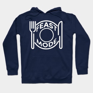 Feast Mode - White Hoodie